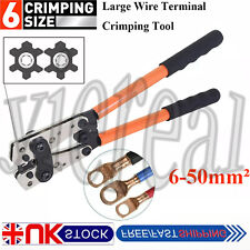 Cable Lug Crimper Cu/Al Terminal Plier Large Wire Terminal Crimping Tool 6-50mm²