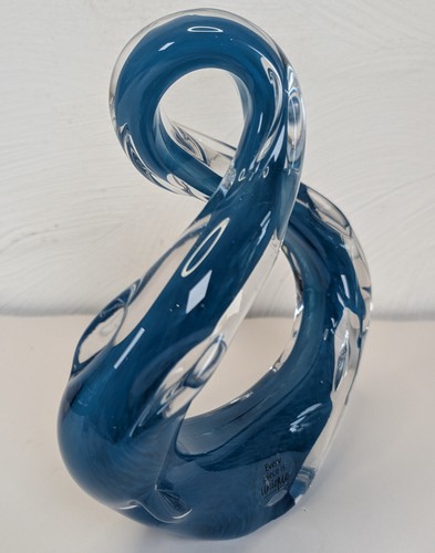 Murano abstract sculpture blue - murano,