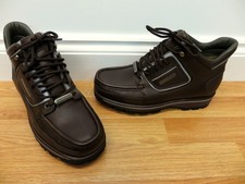 Rockport XCS Hydro Shield Brown Leather Boots UK Size 6.5 Wide Made In Portugal