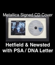 Metallica Signed CD Cover w
