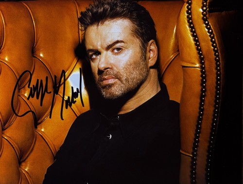 George michael signed 8x10 - george, michael,