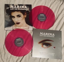 Marina Electra Heart Platinum Blonde Edition Magenta Pink Vinyl 2LP