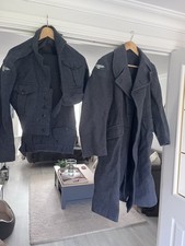 Vintage RAF Tunic Battle Dress Uniform And Great Coat