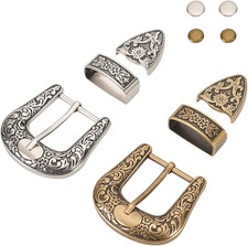 2 Set Gold Silver Western