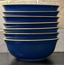 7 x Denby Imperial Blue &