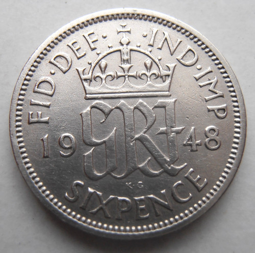1948 sixpence - 1948,