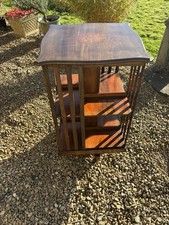 Edwardian Inlaid Mahogany Revolving Bookcase