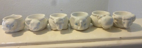 Set vintage animal egg - set,
