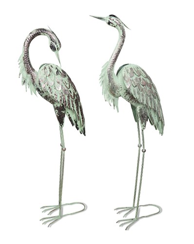 Metal heron garden - metal,