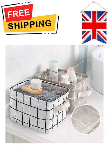 Cotton linen storage basket - storage,