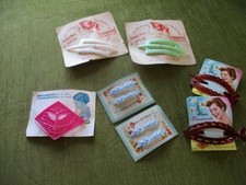 Vintage hair ornaments & Slides from the 1950`s.  Coll. x 7