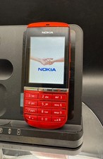 Nokia Asha 300 Red Mobile Phone – Classic Keypad&Touchscreen – Unlocked Grade A