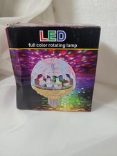  LED Colorful Rotating Magic Ball Disco Flexible Plug Light bulb Lightbulb
