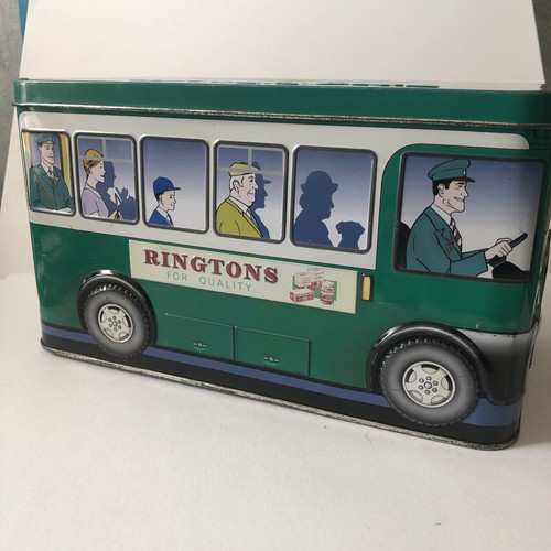 Ringtons green bus tin - bus,