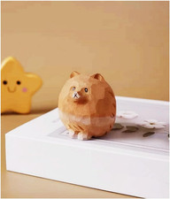 Small Wooden Pomeranian Dog