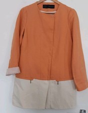 Zara Orange White Colour Block