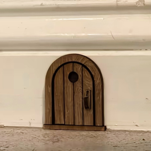 Mini fairy door mouse hole - mouse,