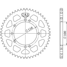 Aluminum Sprocket P420-D52 for