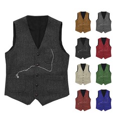Mens Tweed Waistcoat Vintage