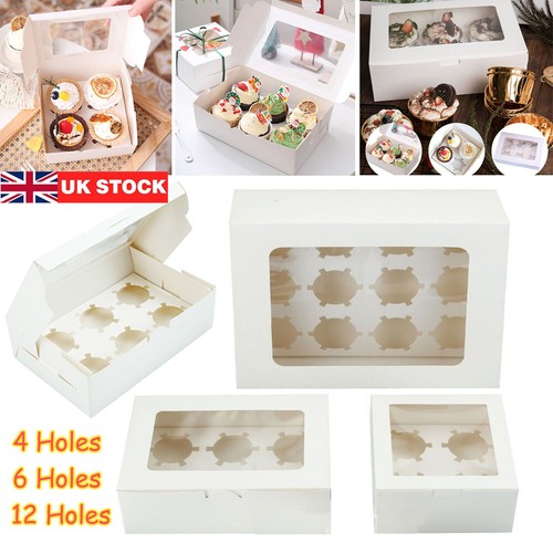 Windowed cupcake boxes 6 - cupcake, 4,