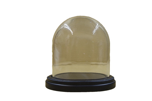 Small glass dome bell - glass,