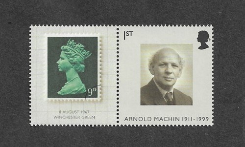 Arnold machin stamp - stamp, designer