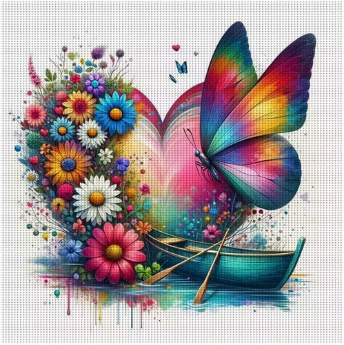 Printed cross stitch kit - kit, 11