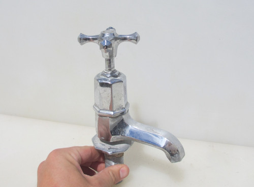Huge vintage cold bath tap - "cold",