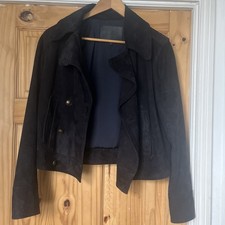 Massimo Dutti Navy Blue Suede
