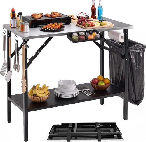 3ft folding camping table - folding,