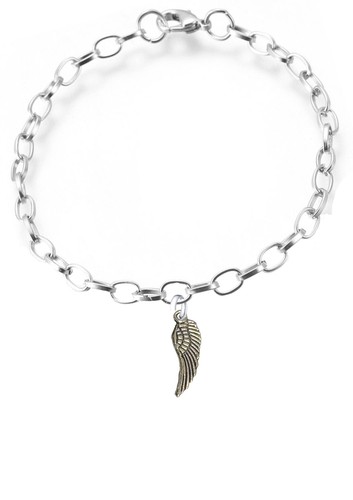 Ch77 angel wing silver tone - ch77,