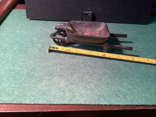 Vintage cast iron - cast, wheelbarrow
