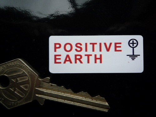 Positive earth classic car - +,