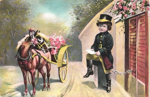 Boy coachman costume - boy,