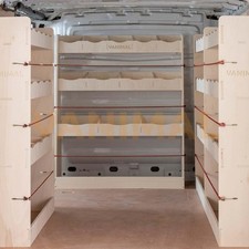 Nissan Primastar 2001-2014 LWB Double Rear, Front & Bulkhead Ply Racking (4 P...