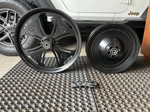 Cross flat black motorcycle - flat,