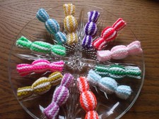 Hand knitted food sweets - hand, food.