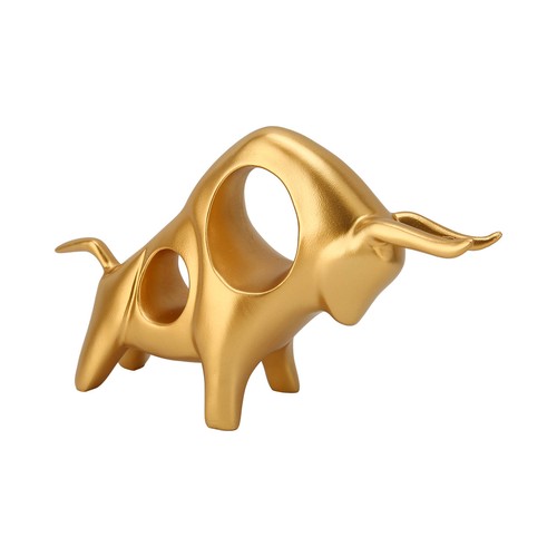 Fighting bull sculpture smooth - bull,