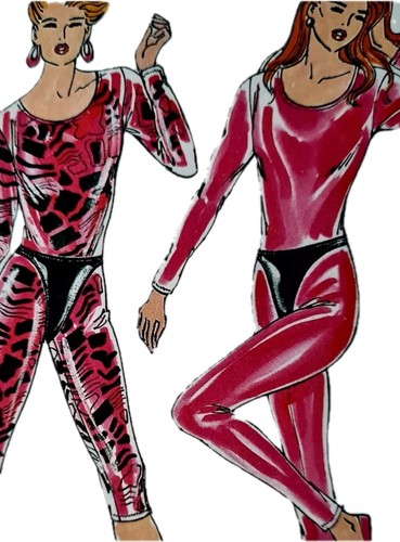 1980s leotard catsuit string - 1980s,