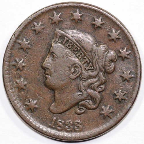 1833 coronet or matron - 1c,