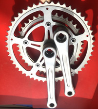 VINTAGE 1980 SR SILSTAR DOUBLE ALLOY CHAINSET,52/40T-FOR LOW GEARING