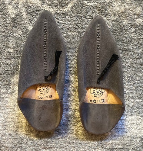 Unisex moroccan leather gray - leather,