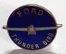 Classic Ford Thunder bird Metal Enamel Pin badge 16mm Diameter. Race Racing Car