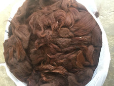 Raw Dark Brown Alpaca Fleece