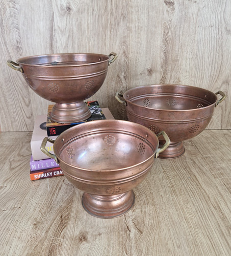Set vintage copper - set, 3