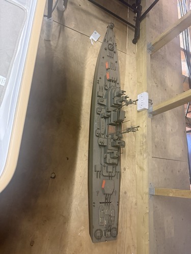Hand made warship wooden model - warship,