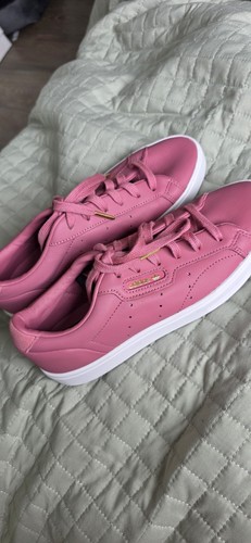 Adidas sleek pink leather - adidas,
