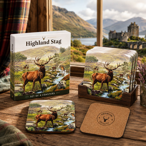 Scottish highland stag - highland,