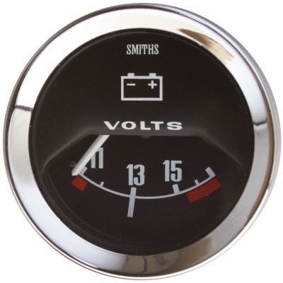 Smiths classic voltmeter 52mm - voltmeter,