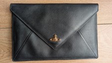 Vivienne Westwood black envelope clutch